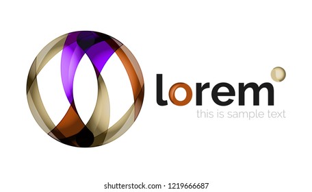 Abstract geometric vector business icon