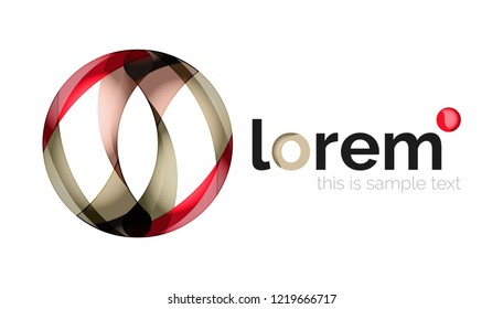 Abstract geometric vector business icon