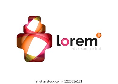 Icono de negocio de vector geométrico abstracto