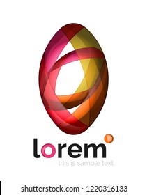 Abstract geometric vector business icon