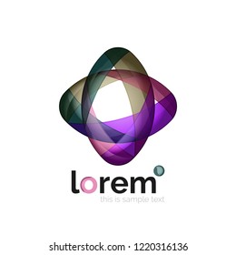 Abstract geometric vector business icon