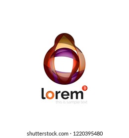 Abstract geometric vector business icon