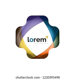 Abstract geometric vector business icon
