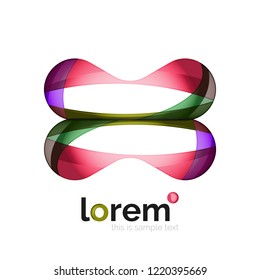 Abstract geometric vector business icon