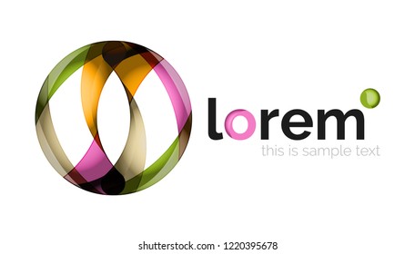 Abstract geometric vector business icon
