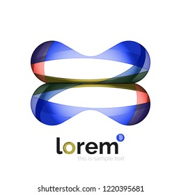 Abstract geometric vector business icon
