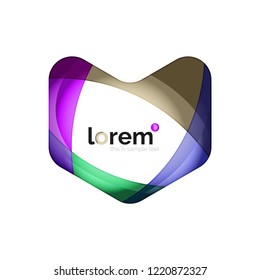 Abstract geometric vector business icon