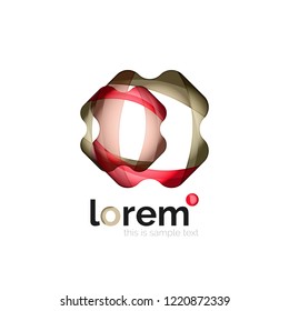 Abstract geometric vector business icon