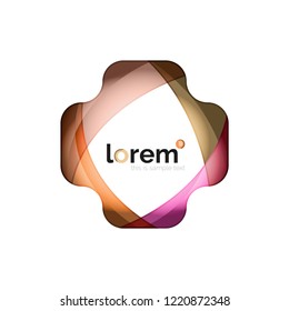 Abstract geometric vector business icon
