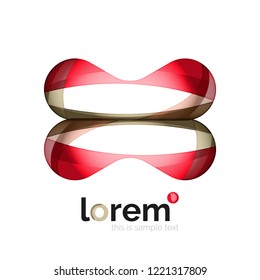 Abstract geometric vector business icon