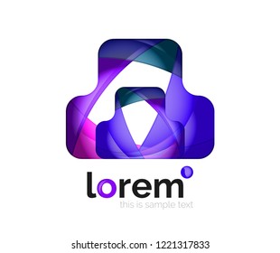 Abstract geometric vector business icon