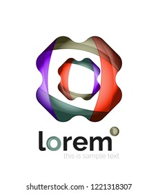 Abstract geometric vector business icon