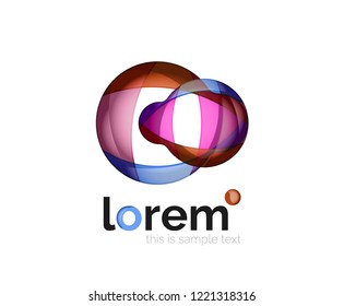 Abstract geometric vector business icon