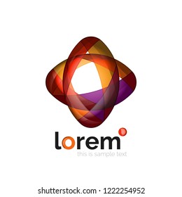 Abstract geometric vector business icon