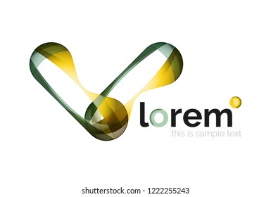 Icono de negocio de vector geométrico abstracto
