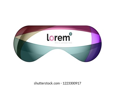 Abstract geometric vector business icon