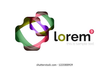 Abstract geometric vector business icon