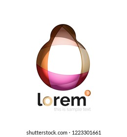 Abstract geometric vector business icon