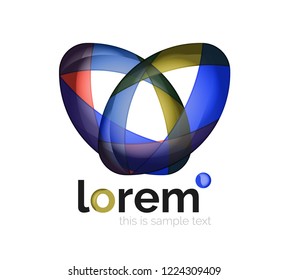 Abstract geometric vector business icon
