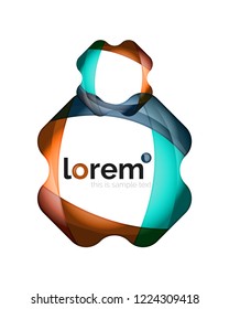 Abstract geometric vector business icon
