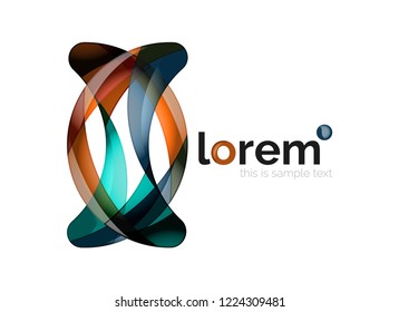 Abstract geometric vector business icon