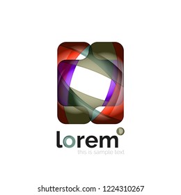 Abstract geometric vector business icon