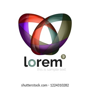 Abstract geometric vector business icon