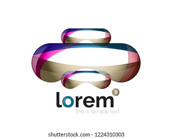 Abstract geometric vector business icon