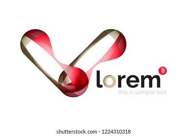 Abstract geometric vector business icon