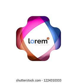 Abstract geometric vector business icon