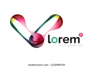 Abstract geometric vector business icon