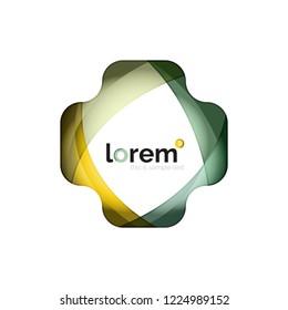 Abstract geometric vector business icon