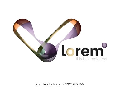 Abstract geometric vector business icon