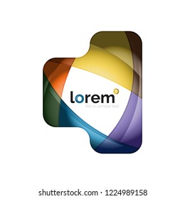 Icono de negocio de vector geométrico abstracto