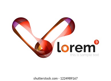 Icono de negocio de vector geométrico abstracto