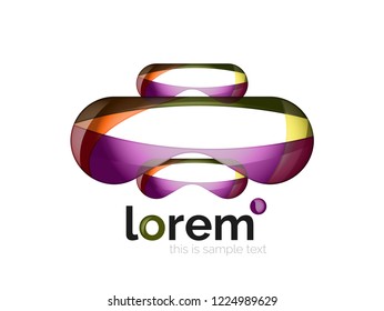 Icono de negocio de vector geométrico abstracto