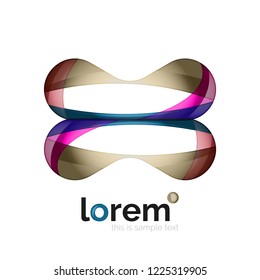 Abstract geometric vector business icon