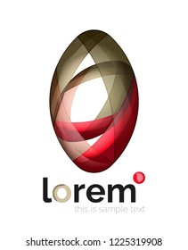 Abstract geometric vector business icon