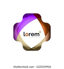 Abstract geometric vector business icon
