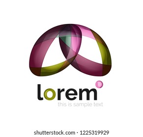 Abstract geometric vector business icon