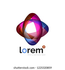 Abstract geometric vector business icon