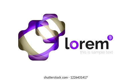 Abstract geometric vector business icon