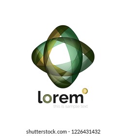 Abstract geometric vector business icon
