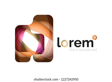 Abstract geometric vector business icon