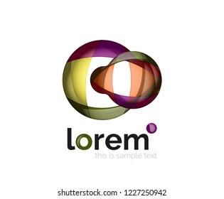 Abstract geometric vector business icon