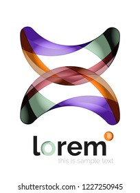 Abstract geometric vector business icon
