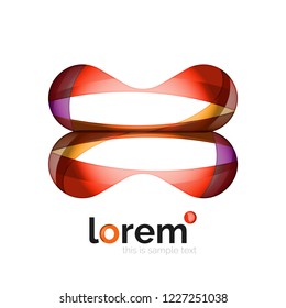 Abstract geometric vector business icon