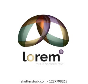 Abstract geometric vector business icon