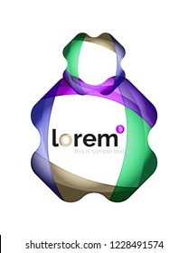 Abstract geometric vector business icon