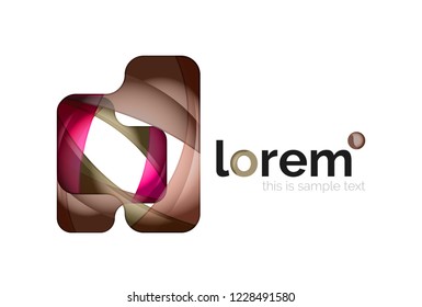 Abstract geometric vector business icon